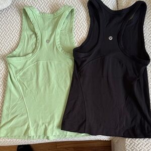 lululemon athletica Women's Tank Tops - Mint Green and Black